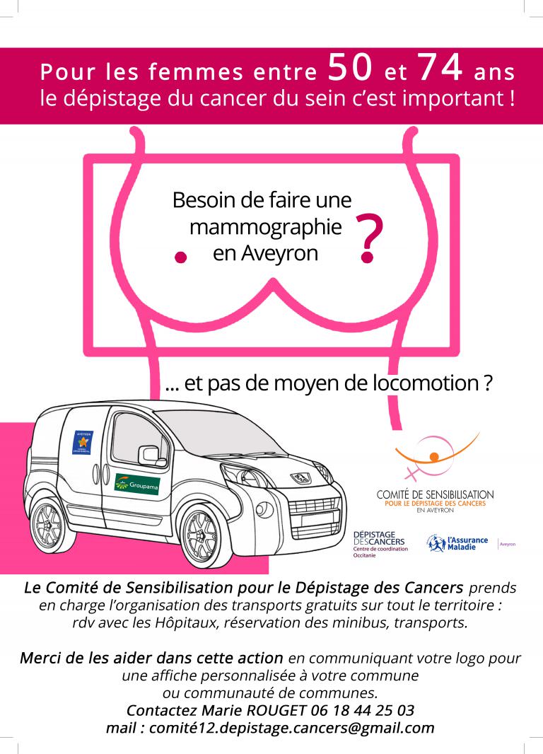 Dépistage du cancer du sein pour les femmes entre 50 et 74 ans