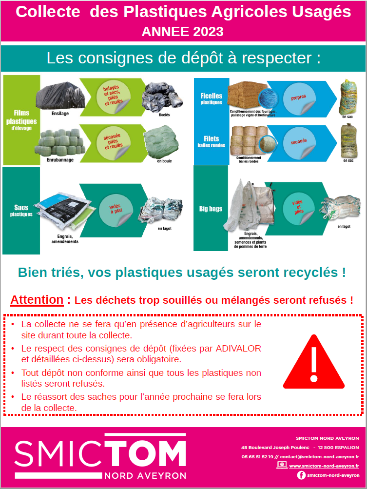 Collecte des Plastiques Agricoles