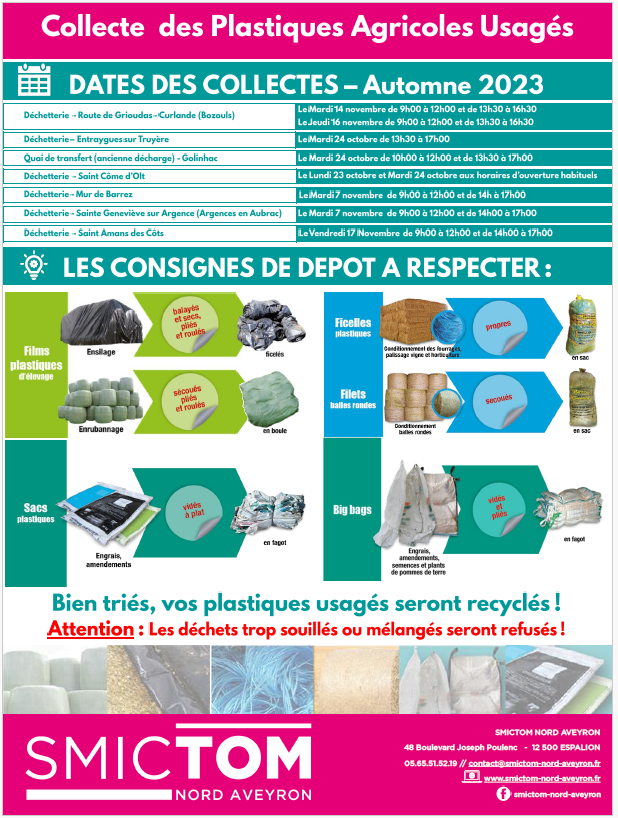 Collecte des Plastiques Agricoles