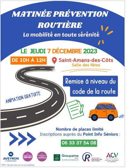 Matinée "Remise à niveau du code de la route"